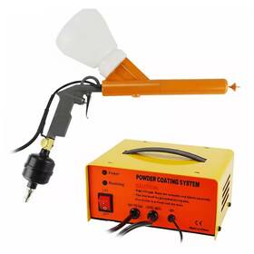 Laifucam 744759983848 2 Powder Cup Gravity Feed Electrostatic Coating Spray Gun System With 3 N