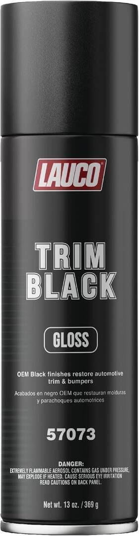 Lauco 614703044591 Trim Black Gloss 13 Oz. Automotive Spray Ounce Pack Of 1