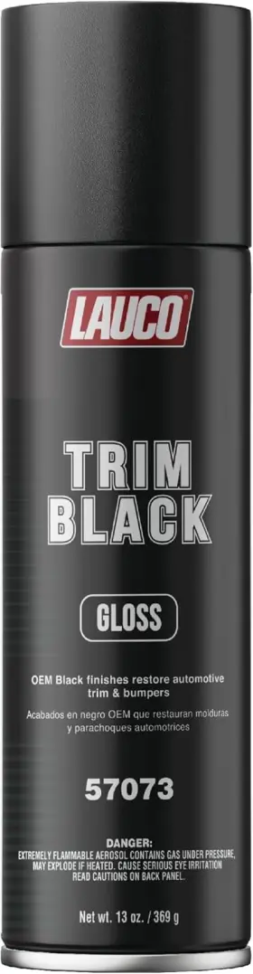 Lauco 614703044591 Trim Black Gloss 13 Oz. Automotive Spray Ounce Pack Of 1