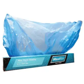 Lauco 632726089993 Maxifilm 16ft X 350ft Roll Of Blue Overspray Paintable Plastic Sheeting -8 Mi