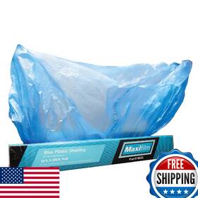 Lauco B0bt642zn1 Maxifilm 20ft X 250ft Blue Masking Plastic Sheeting Protective Cover Auto Paint