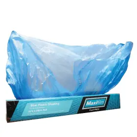 B0d7dxtyg2 Lauco Maxifilm 20ft X 250ft Blue Overspray Paintable Plastic Sheeting Roll