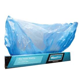 Lauco B0dtlzdkzl Maxifilm 12ft X 400ft Blue Masking Plastic Sheeting 8 Micron Paint Protect