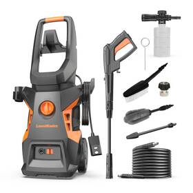Lawnmaster Lt506.01 Electric Pressure Washer With Detergent Bottle Orange