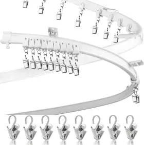 10103s Lcyfmel Curved Ceiling Curtain Track Flexible Bendable Mount For Rail Bu