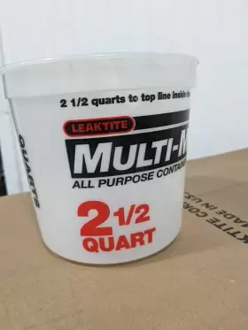 084305-35053 Leaktite #5m3 2-1/2 Quart Mix And Measure Bucket Qty 45