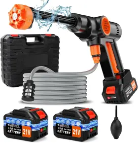 Rb-005 Lemolifys Lemolify Portable Pressure Washer Battery Powered 6000mah Cordless Orange