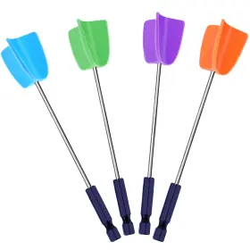 Lfsum 750250977460 4 Pcs Silicone Resin Mixer Epoxy Paddlesreusable Reusable Paint And Res