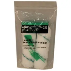 Mr701-2-4 Linzer 11482624 Pro Edge Microfiber Fabric Mini Roller Cover 4 Inch X 3/8 2-pack
