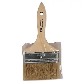 15004 Linzer White Chinese Bristle Paint Brush 5/8 In Thick X 4 W Wood Handle