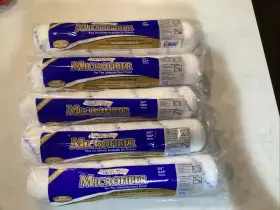 14mfr6 Linzer Products Corp Lot Of 5 Arroworthy Nap White Microfiber Fabric Roller Cover 14 X 3/4 Inch