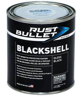 Llc 313097652688 Rust Bullet Blackshell - Black Protection Paint Inhibitor 1-pint