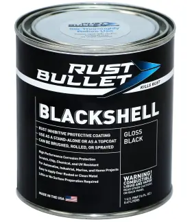Llc 313097652688 Rust Bullet Blackshell - Black Protection Paint Inhibitor 1-pint
