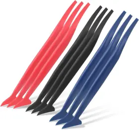 Audzn0jbq Lusofie 618059 1 9 Pcs Car Micro Squeegee Curves Slot Tint Tool Set Vinyl Red Blue Black