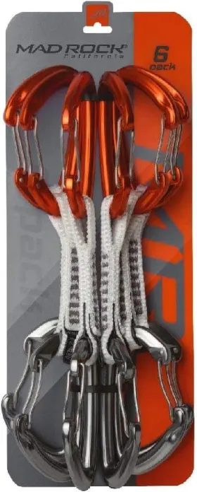 698406 Mad Rock Concorde Express Quickdraw - 6 Pack Orange / Silver