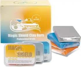 Magic Shield 727295496713 Clay Bar Kit - Professional-grade Car Detailing Deep Triple Pack