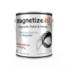 Micnc-2285 Magnetize-it 1-gal. 128 Oz. Magnetic Paint And Primer Contractor Pro Black