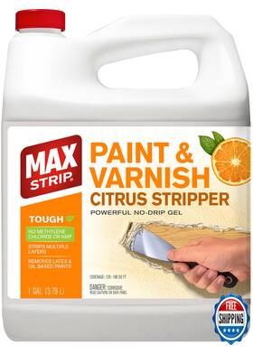 Max Strip B0bxmfl1wq Paint And Varnish Citrus Stripper 1 Gallon - Multiple Layer Removal