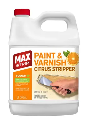 B0bxml5n48 Max Strip Citrus Paint And Varnish Stripper 1 Quart Removes Latex Oil Based Paints