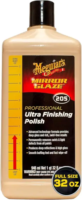 M20532 Meguiars M205 Mirror Glaze Ultra Finishing Polish Easy-to-use Formula 32 Oz