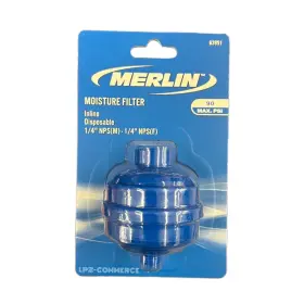 63951 Merlin Blue Disposable Inline Moisture Filter Keep And Oil Out Of Your Paint