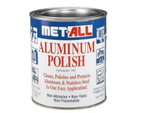 Met-all Industries 074353101325 Aircraft Tool Supply Aluminum Polish 32 Oz