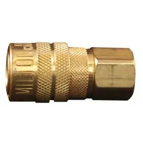 100ea Milton Industries 715bk 1/4 Inch Fem. Body M-style -