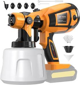 Mirrorzone B0fg2x29yw Cordless Paint Sprayer 30000rpm Electric Spray Gun For Furniture Cabinets Easy C
