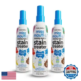 B07qq3m74t Miss Mouths Messy Eater Stain Treater Spray - 3 Pack 4oz Baby/adult Laundry