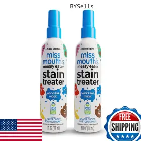 B07qtd8jcf Miss Mouths Messy Eater Stain Treater Spray 4oz 2-pack Baby Clothes Remover