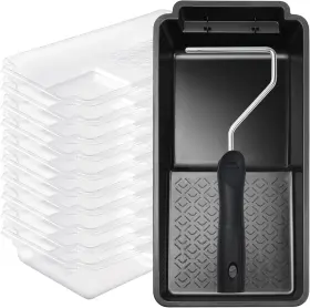 Pt00 Mister Rui Paint Tray Liner 12 Pack 4 Inch Black