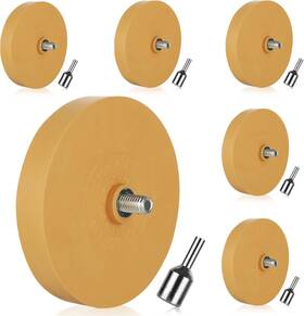 Mivide 230916 6 Pack Decal Remover Eraser Wheel Tool Kit With 3.46 Inch