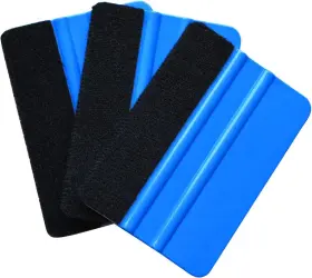 Moly Magnolia 716837844969 3pack Plastic Felt Edge Squeegee For Car Vinyl Decal 4 Inch Applicator Blue