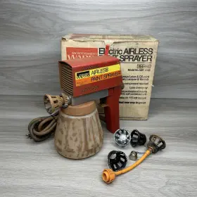 Qbw-6300a Montgomery Ward Vintage Electric Airless Paint Sprayer Qst-6322 Original Box
