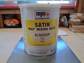 N-923sp Mpc N923sp Acrylic Polyurethane Satin Black Paint Steel And Concrete Needs Catalyt