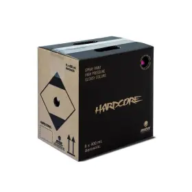 Ex014h9011 Mtn Hardcore Gloss Black Spray Paint 11 Oz. - Total Qty 6