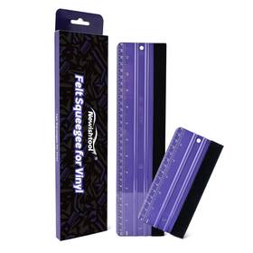 Newishtool N232 N233kf-vt 2 Pcs Felt Squeegee For Vinyl Wrapping And Measuring With Purple