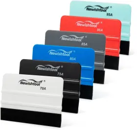 N47f-t6 Newishtool Felt Squeegee For Vinyl 4 Inch Black Edge 6 Colors