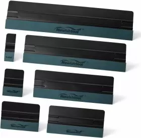 Nt038 Newishtool 7 In 1 Vinyl Squeegee Tool Different Sizes Plastic Pcs-black