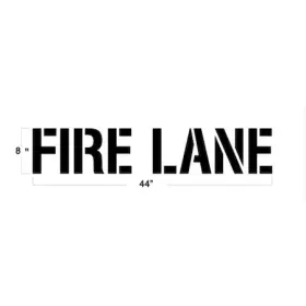 10001963 Newstripe Stencil 4 Inch Fire Lane 1/16