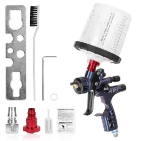 C24005 Nihao 1.3mm Spray Guns Kit With 650ml Paint Mixing Cup And Adapter Hose Quic