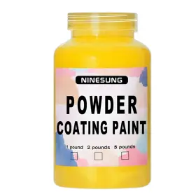 Ninesung 714855150055 Powder Coating Paint For Metal Surfaces 32 Ounce Pack Of 1 Yellow Ninesung 714855150055 Powder Coating Paint For Metal Surfaces 32 Ounce Pack Of 1 Yellow