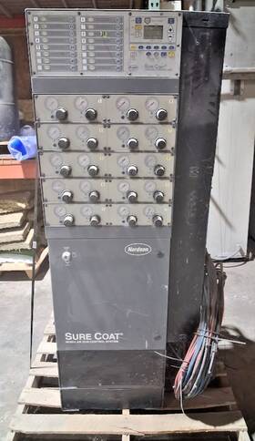 Nordson 334713a 8-gun Sure Coat Modular Automatic Control Cabinet 8 Guns And Many Extras