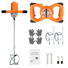 2600w Northspoor 667619748671 Electric Handheld Cement Mixer Concrete With 6 Speed Mo