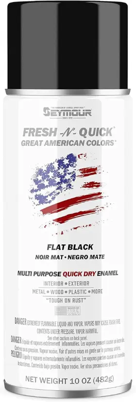 Of Sycamore 705353865985 Paint 11-10 Fresh-n-quick Multi-purpose Spray Enamel Flat Black