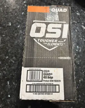 10oz.beige Osi 028756975885 Quad Advanced #455 Exterior Window Door And Siding Caulk Sealant 12