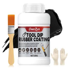 Overzyn Nzus009 10.5oz Rubber Dip For Tools Tool Coating Handle Black
