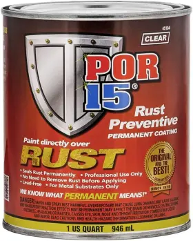 Por-15 P15 Qt Clr 45104 Rust Preventive Coating Stop And Corrosion Permanently Anti-rust