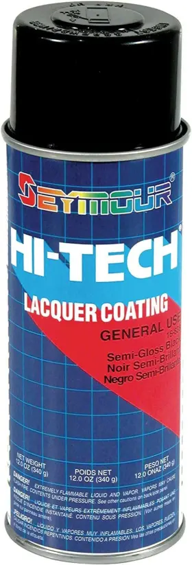 16-838 Paint 313039957949 Hi-tech Lacquers Spray Semi-gloss Black