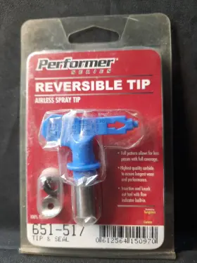 651-517 Performer Series 612564150970 Reversible Airless Paint Spray Tip